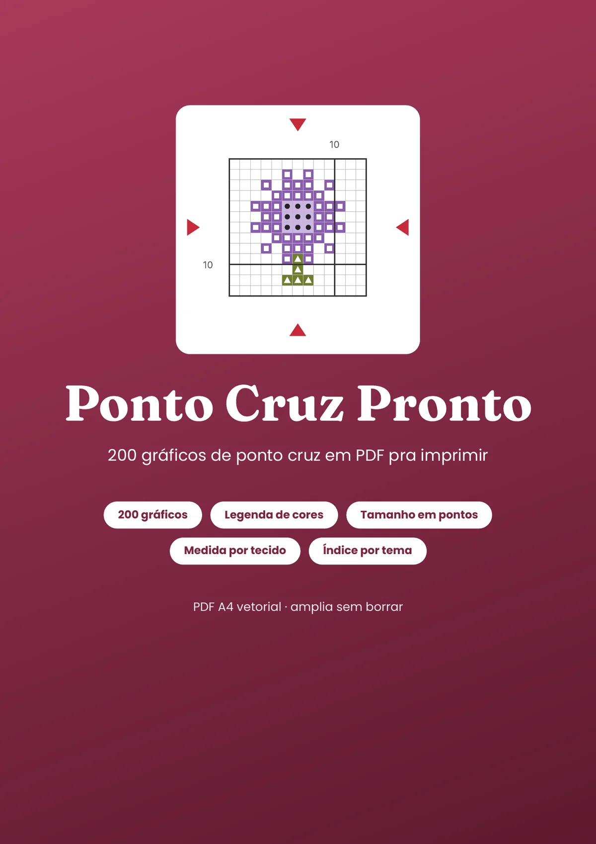 Página real do PDF Ponto Cruz Pronto: capa